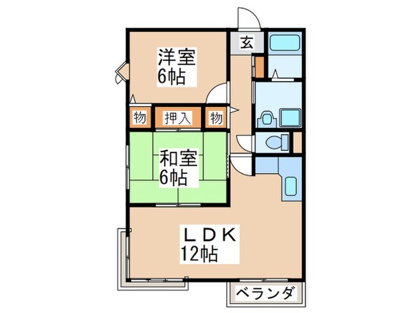 エクセルみたけ台の物件間取画像